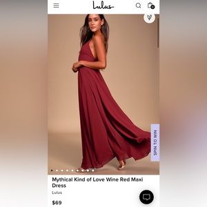 Lulu’s Mythical Kind of Love Backless Maxi Dress